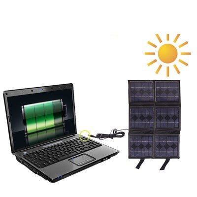 Portable 6 x 2.5 W Solar Panel-Multi-Functional Battery chargers, it can Charge PC with DC Plug