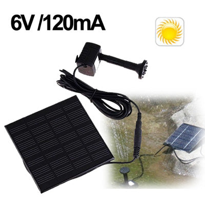 Solar Power Pool Water Pump Garden Plants Watering Kit / Fountain Water Pump(Black)