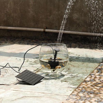 Solar Power Pool Water Pump Garden Plants Watering Kit / Fountain Water Pump(Black)