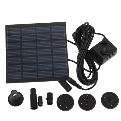 Solar Power Pool Water Pump Garden Plants Watering Kit / Fountain Water Pump(Black)