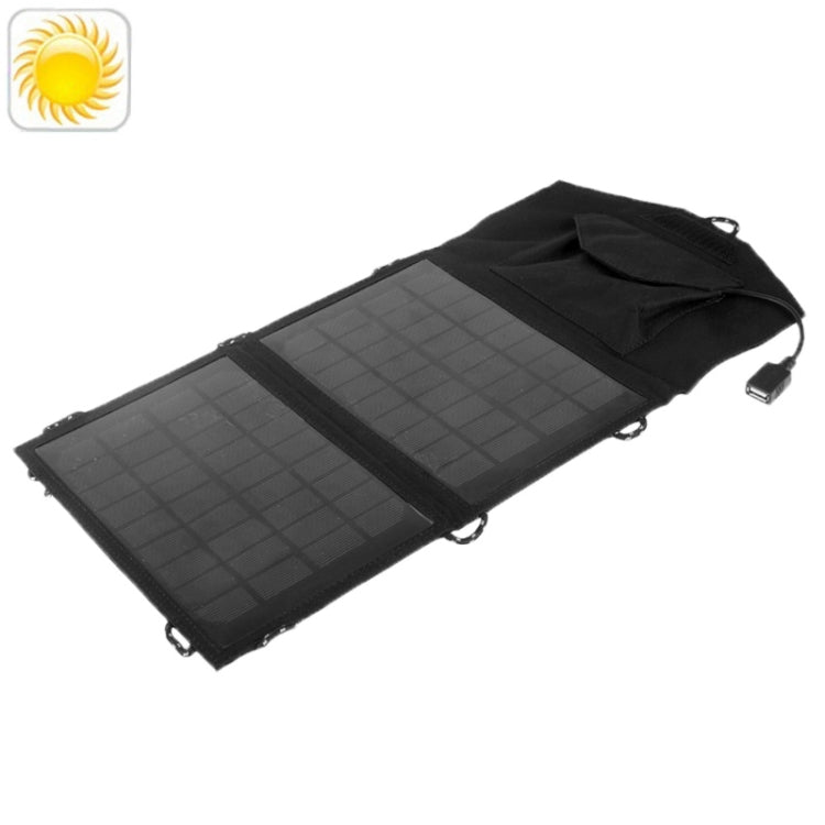 2 x 3.5W Portable Folding Solar Panel(Black)