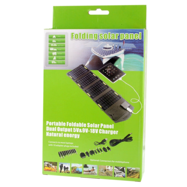 2 x 3.5W Portable Folding Solar Panel(Black)