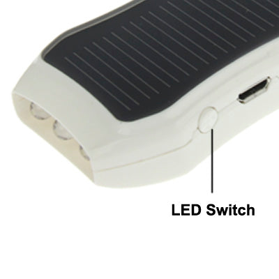 1200mAh Mini Solar Energy Charger for iPhone / iPad / iPod touch, MP3 / MP4, Digital Camera and other Mobile Phone(White)