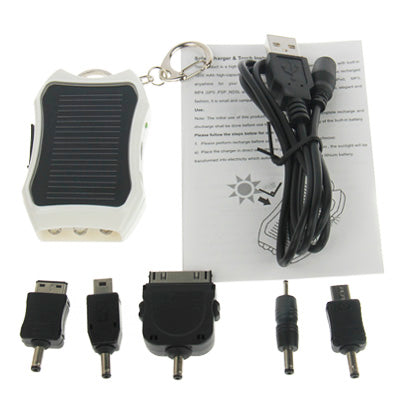 1200mAh Mini Solar Energy Charger for iPhone / iPad / iPod touch, MP3 / MP4, Digital Camera and other Mobile Phone(White)