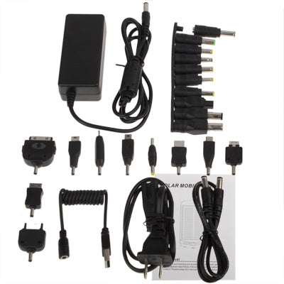 23000mAh Solar High Capacity Laptop Charger with Flashlight & Ten Mobile Phone Kinds of Connectors & Notebook Adapter
