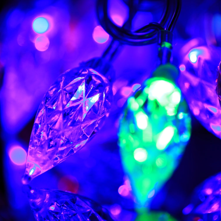Multicolour String Light Festival Lamp / Decoration Light, Teardrop Style Solar Powered 30-LED