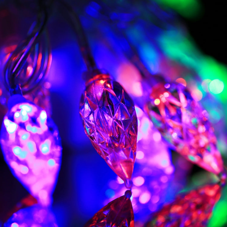 Multicolour String Light Festival Lamp / Decoration Light, Teardrop Style Solar Powered 30-LED