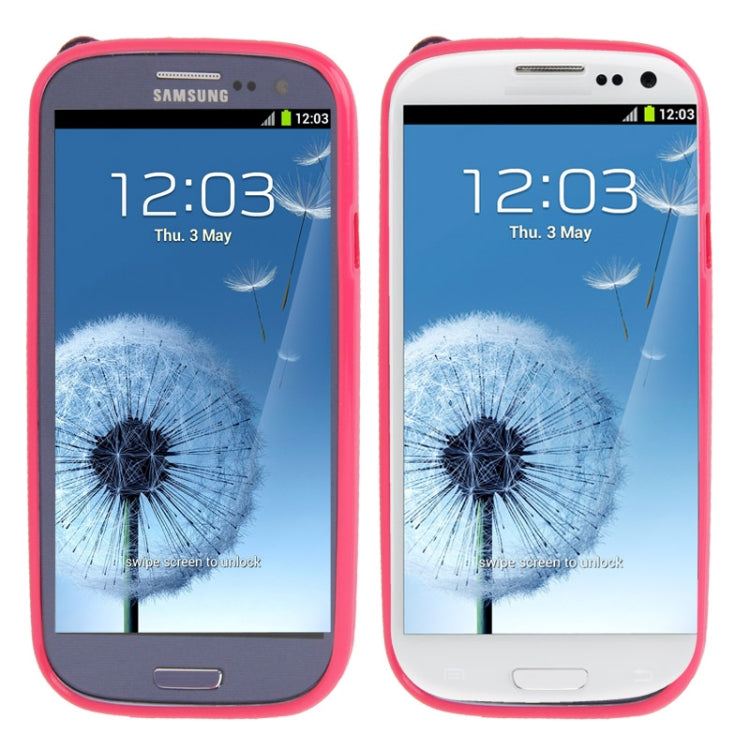 Cross Texture Leather + TPU Case with Credit Card Slots & Lanyard for Galaxy S III / i9300