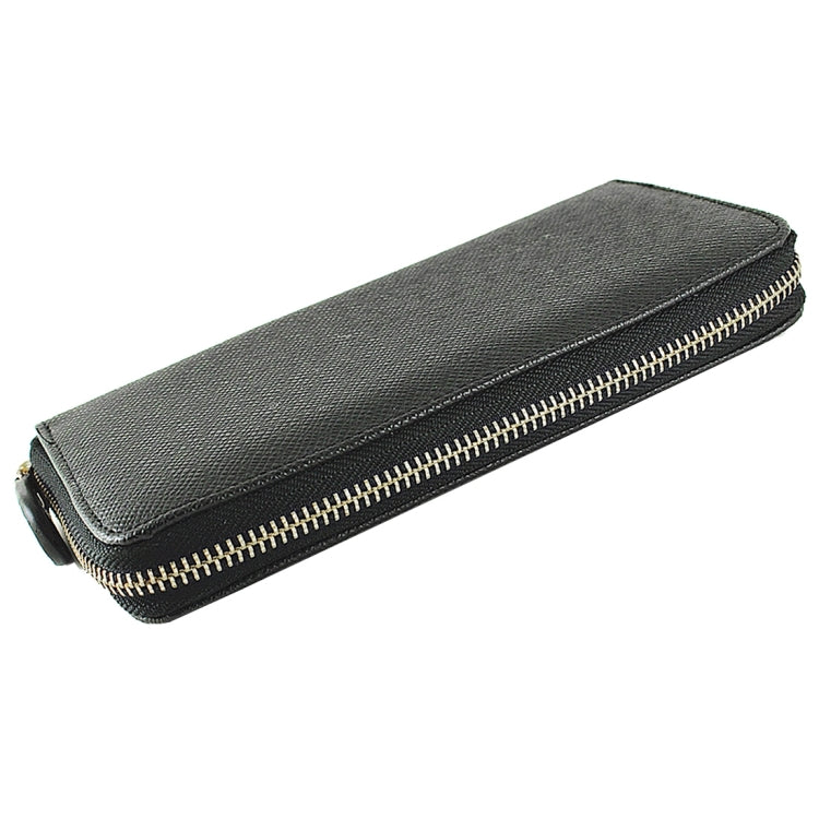5.5 inch Universal Cross Texture High-capacity Bag with Card Slot & Wallet & Zipper