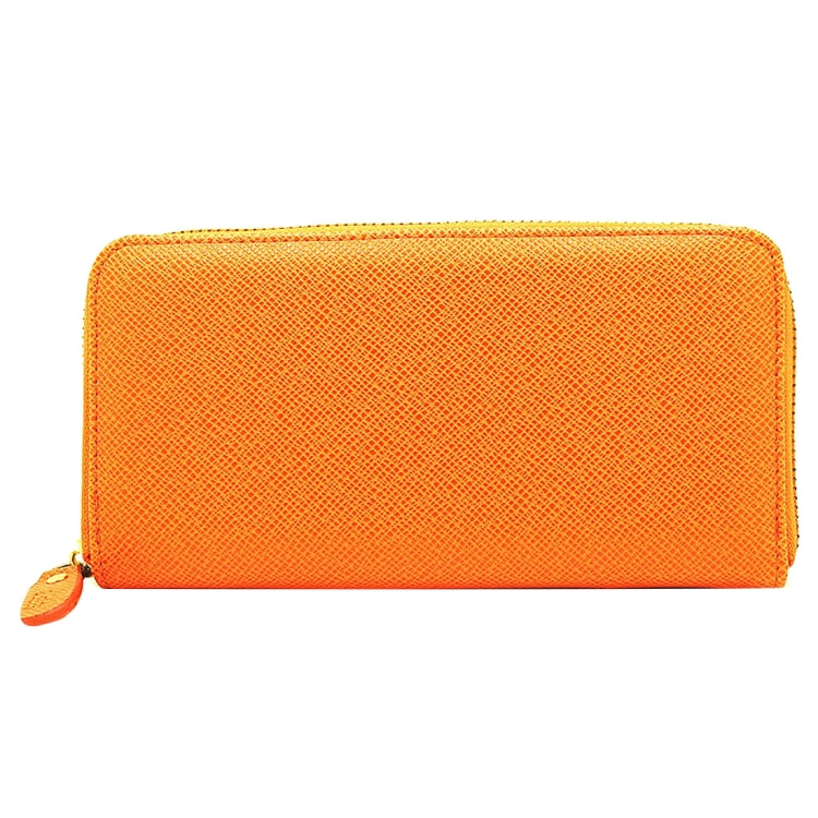 5.5 inch Universal Cross Texture High-capacity Bag with Card Slot & Wallet & Zipper