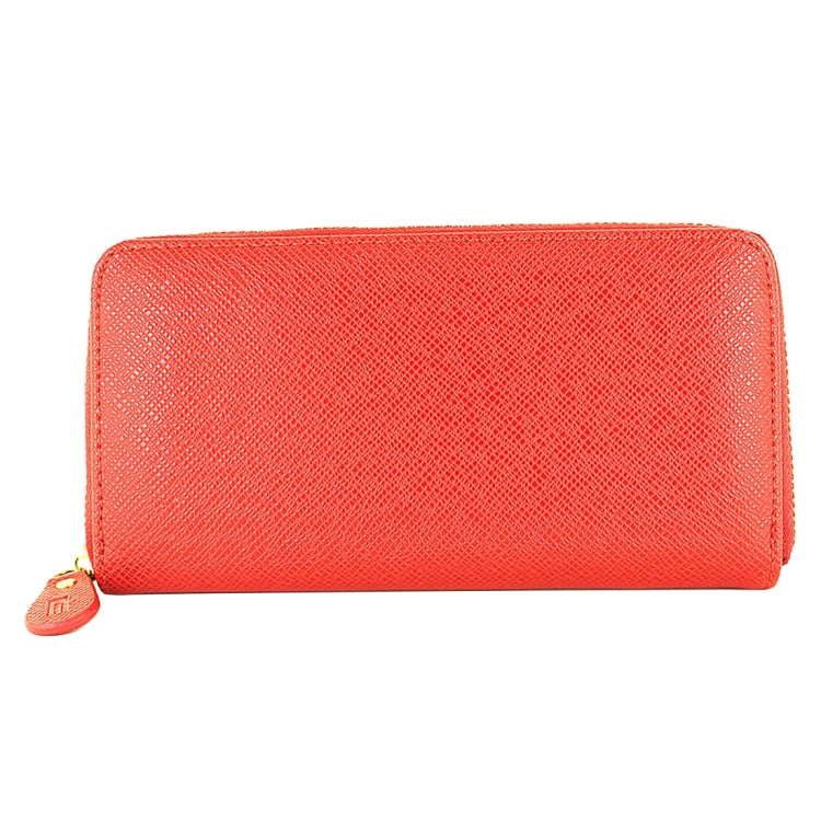 5.5 inch Universal Cross Texture High-capacity Bag with Card Slot & Wallet & Zipper