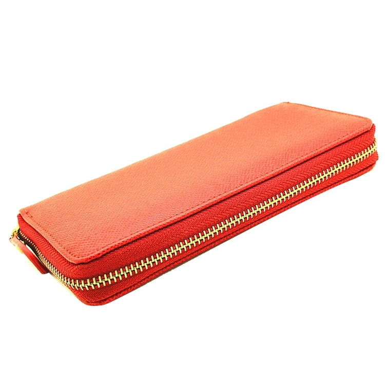 5.5 inch Universal Cross Texture High-capacity Bag with Card Slot & Wallet & Zipper