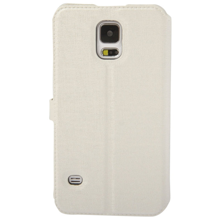 Oracle Texture Horizontal Flip Leather Case with Call Display ID & Holder for Galaxy S5 / G900