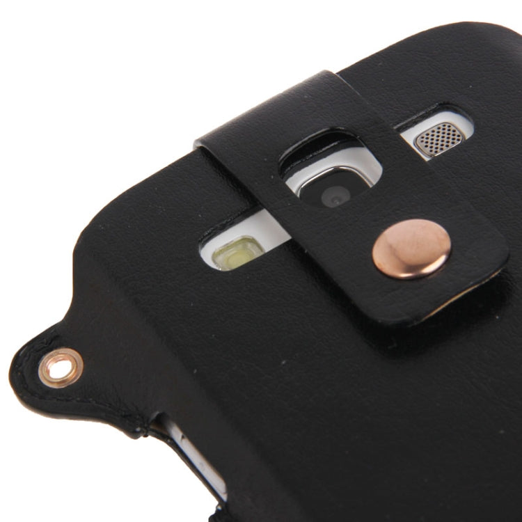 Crazy Horse Texture Touch Screen Vertical Style Leather Case with Lanyard & Earphone Winder for Galaxy S III / i9300