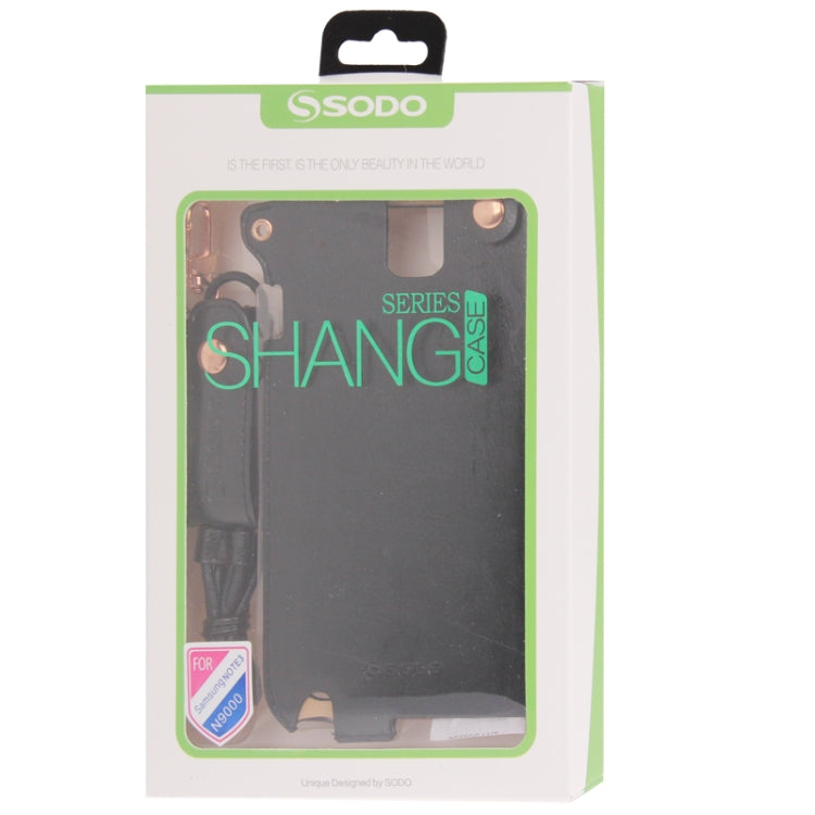 Crazy Horse Texture Touch Screen Vertical Style Leather Case with Lanyard & Earphone Winder for Galaxy Note III / N9000