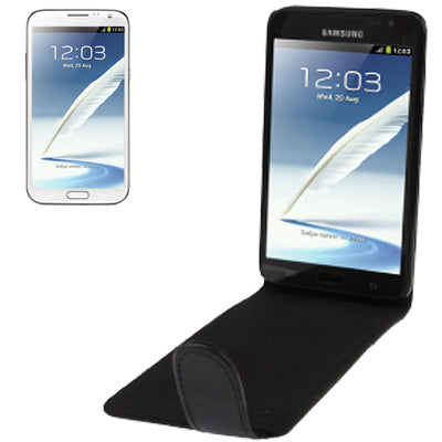 Vertical Flip Soft Leather Case for Samsung Galaxy Note II / N7100