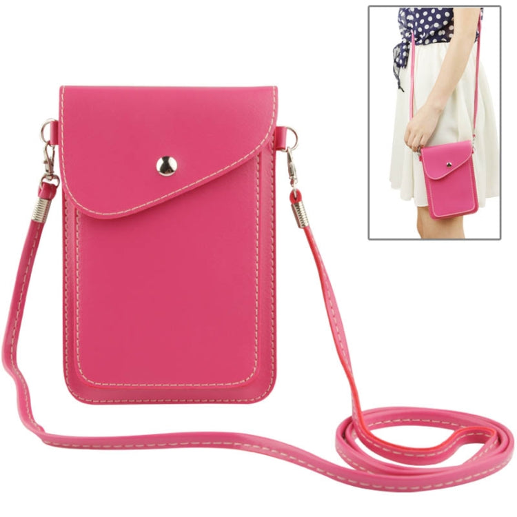 Universal Lichee Pattern Leather Bag with Strap for iPhone 6 & 6SS Plus, Galaxy S6 edge Plus / A8 / Note 5 / Note 4 / Note III / N9000