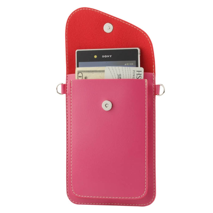 Universal Lichee Pattern Leather Bag with Strap for iPhone 6 & 6SS Plus, Galaxy S6 edge Plus / A8 / Note 5 / Note 4 / Note III / N9000