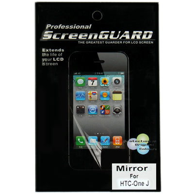 Mirror LCD Screen Protector with Fag for HTC-One J