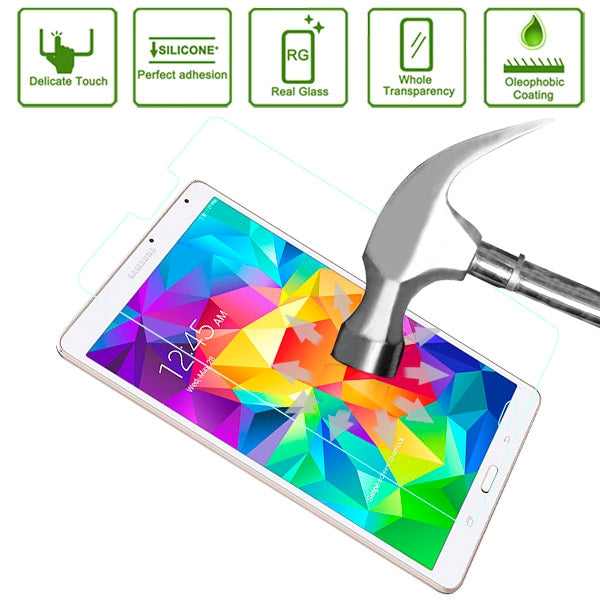 0.4mm 9H+ Surface Hardness 2.5D Explosion-proof Tempered Glass Film for Galaxy Tab S 8.4 / T700