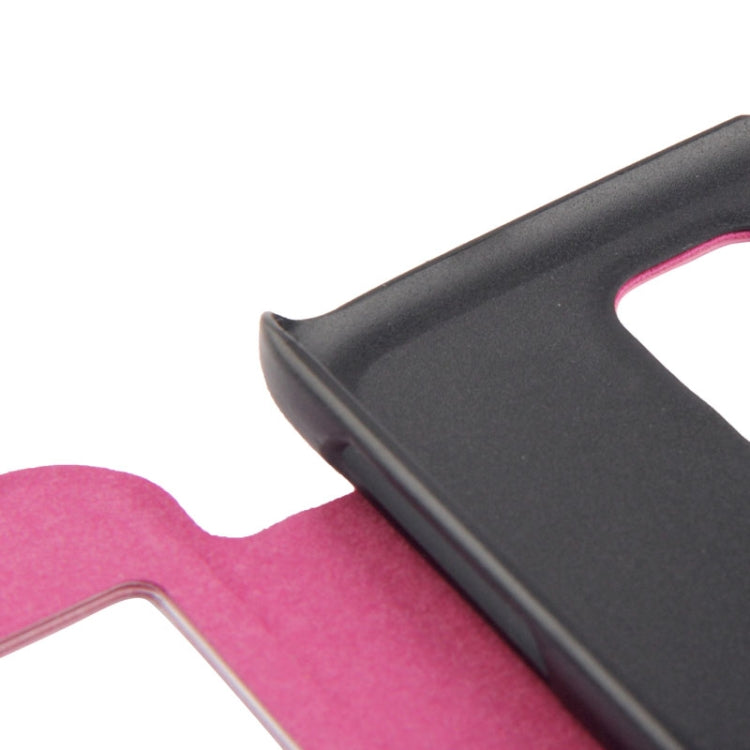Lines Oracle Texture Leather Case with Call Display ID & Holder for Galaxy S5 / G900