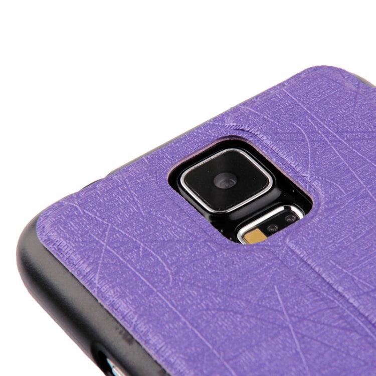 Lines Oracle Texture Leather Case with Call Display ID & Holder for Galaxy S5 / G900