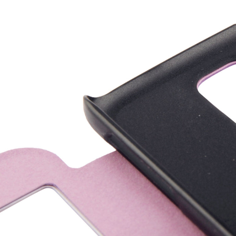 Lines Oracle Texture Leather Case with Call Display ID & Holder for Galaxy S5 / G900