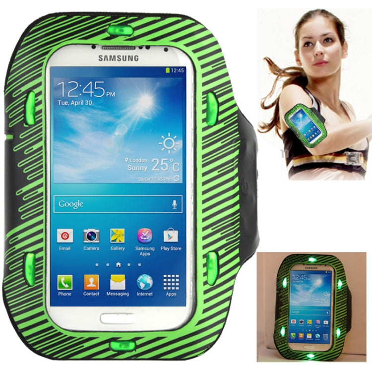 Sports Armband Case With LED lights for iPhone 6, Galaxy S IV / i9500 / i9300