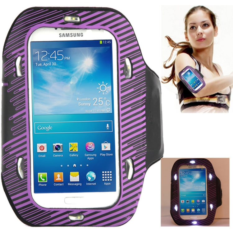 Sports Armband Case With LED lights for iPhone 6, Galaxy S IV / i9500 / i9300