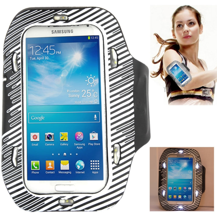Sports Armband Case With LED lights for iPhone 6, Galaxy S IV / i9500 / i9300