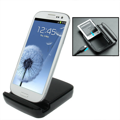Dual Sync Charger Dock Cradle with Holder for Galaxy SIII / i9300