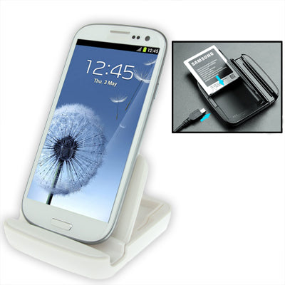 Dual Sync Charger Dock Cradle with Holder for Galaxy SIII / i9300