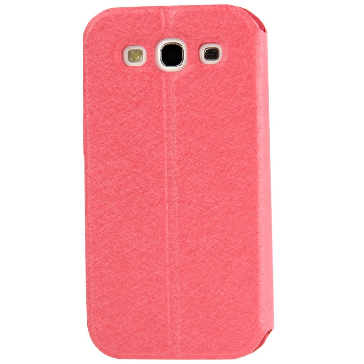 Diamond Encrusted Horizontal Flip Leather Case with Card Slots & Holder for Galaxy SIII / i9300