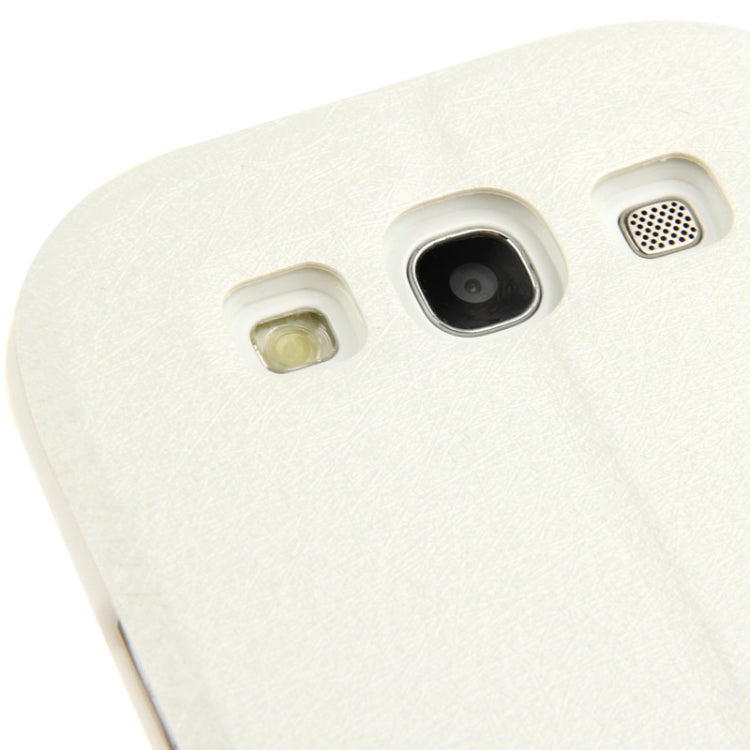 Diamond Encrusted Horizontal Flip Leather Case with Card Slots & Holder for Galaxy SIII / i9300