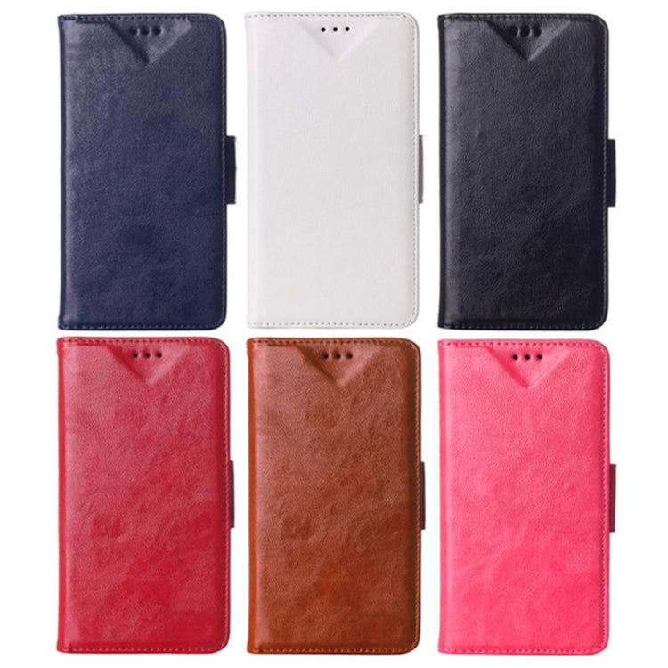 Crazy Horse Texture Horizontal Flip Leather Case with Card Slots & Holder for Galaxy S5 mini / G800(White)