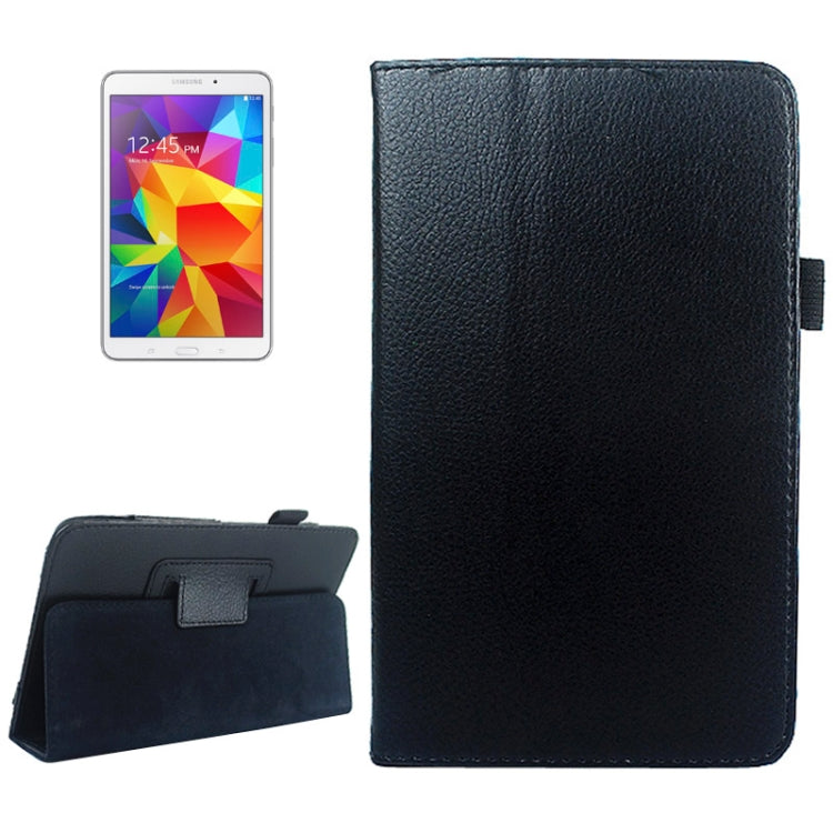 Pure Color Pattern Horizontal Flip Leather Case with Holder for Galaxy Tab 4 7.0 / SM-T230