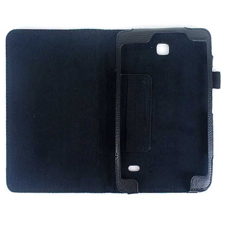 Pure Color Pattern Horizontal Flip Leather Case with Holder for Galaxy Tab 4 7.0 / SM-T230