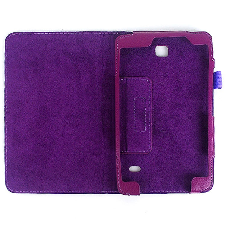 Pure Color Pattern Horizontal Flip Leather Case with Holder for Galaxy Tab 4 7.0 / SM-T230