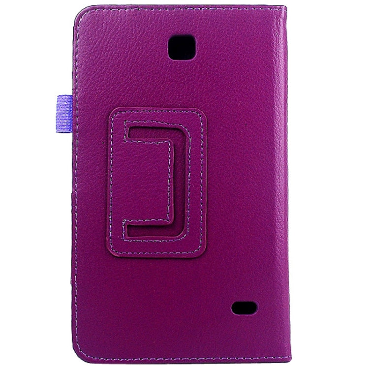 Pure Color Pattern Horizontal Flip Leather Case with Holder for Galaxy Tab 4 7.0 / SM-T230