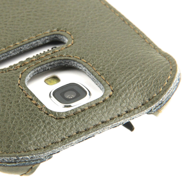 SHOWKOO Angel series Lichi Texture Vertical Style Snap Button Leather Case with Call Display ID & Lanyards for Galaxy S IV / i9500