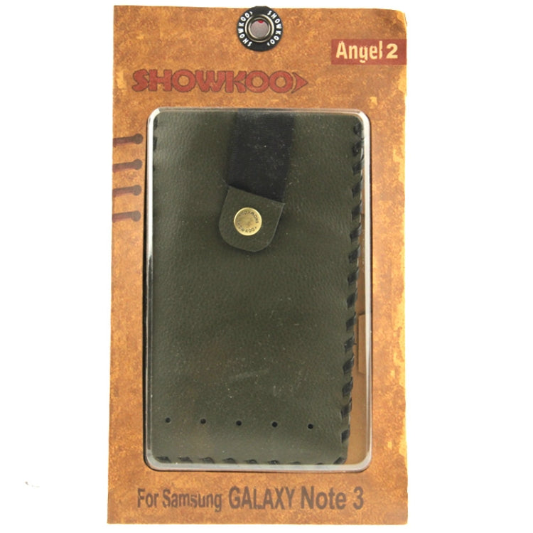 SHOWKOO Angel series 5.7 inch Universal Lichi Texture Vertical Style Leather Case for iPhone 6s & 6s Plus, iPhone 6 & 6 Plus, Galaxy S6 / S6 edge / S6 edge+ / Note 5 Edge / Note 5 / Note 4 / Note 3, HTC, Sony (Army Green)
