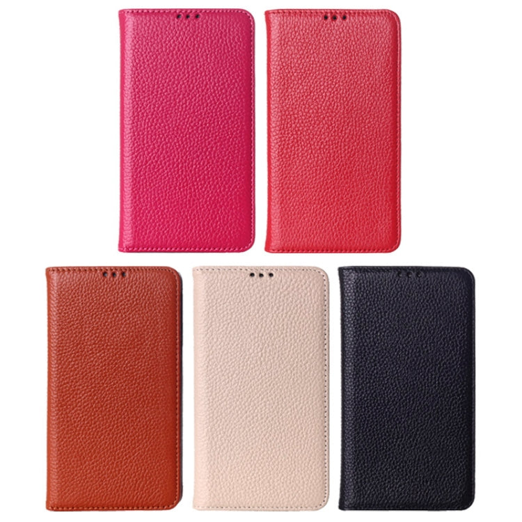 Litchi Texture Horizontal Flip Genuine Leather Case with Holder for Galaxy Note III / N9000(White)