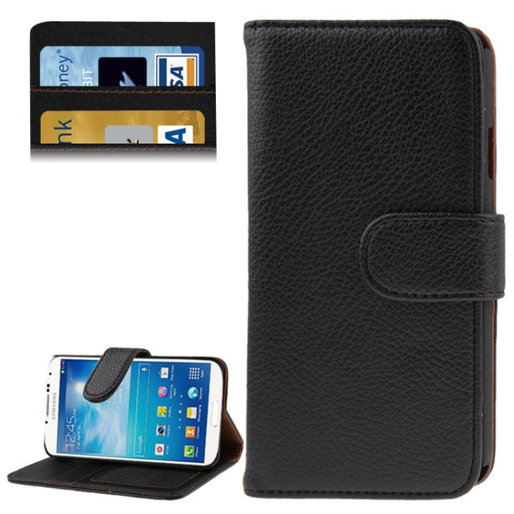 Litchi Texture Leather Case with Holder & Credit Card Slot for Galaxy J / N705T