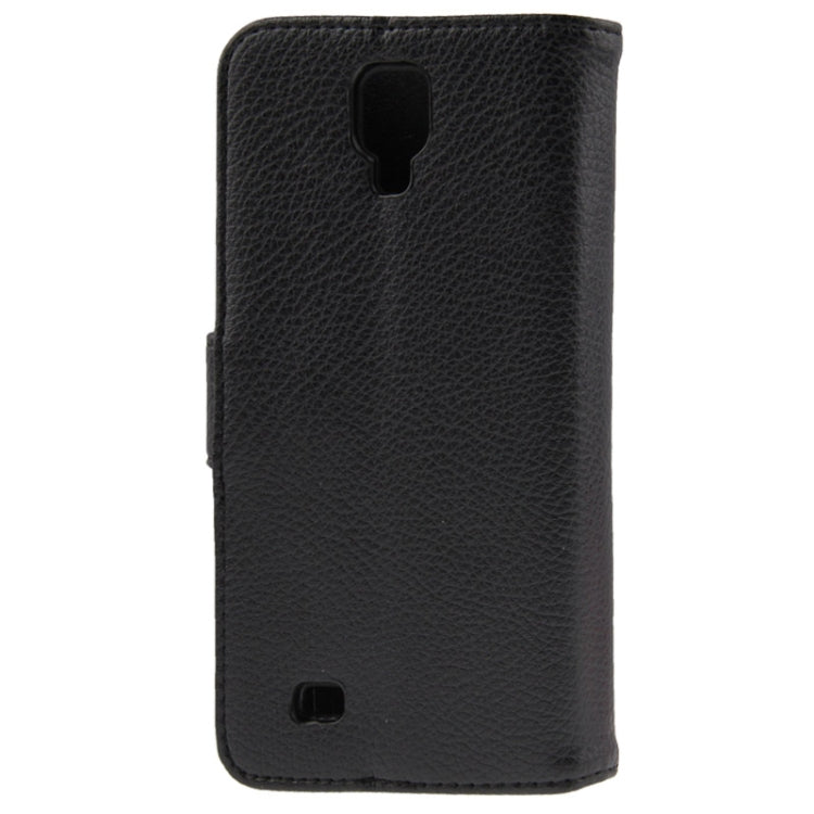 Litchi Texture Leather Case with Holder & Credit Card Slot for Galaxy J / N705T