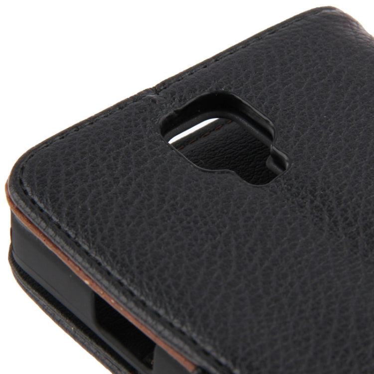 Litchi Texture Leather Case with Holder & Credit Card Slot for Galaxy J / N705T