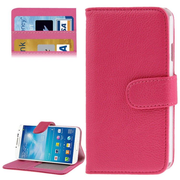 Litchi Texture Leather Case with Holder & Credit Card Slot for Galaxy J / N705T