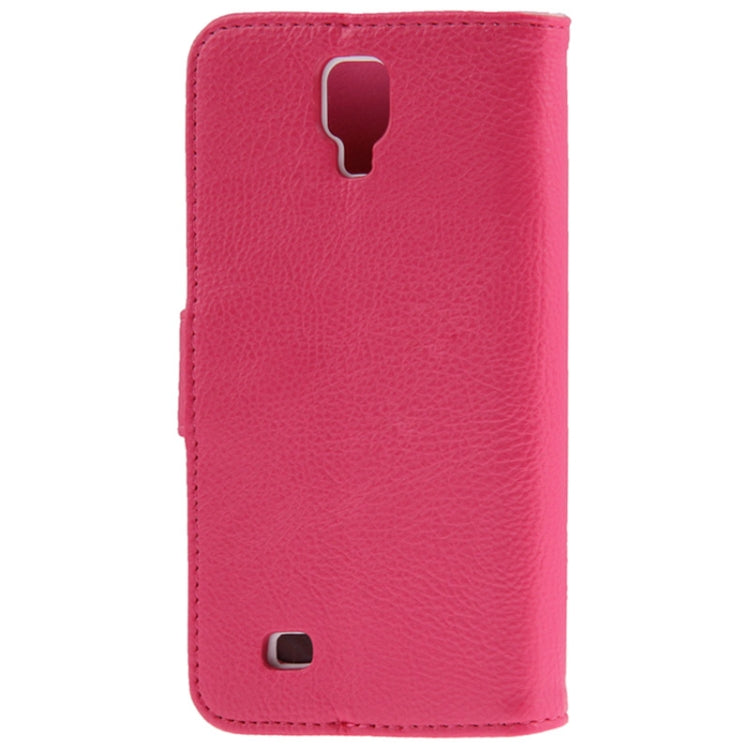 Litchi Texture Leather Case with Holder & Credit Card Slot for Galaxy J / N705T