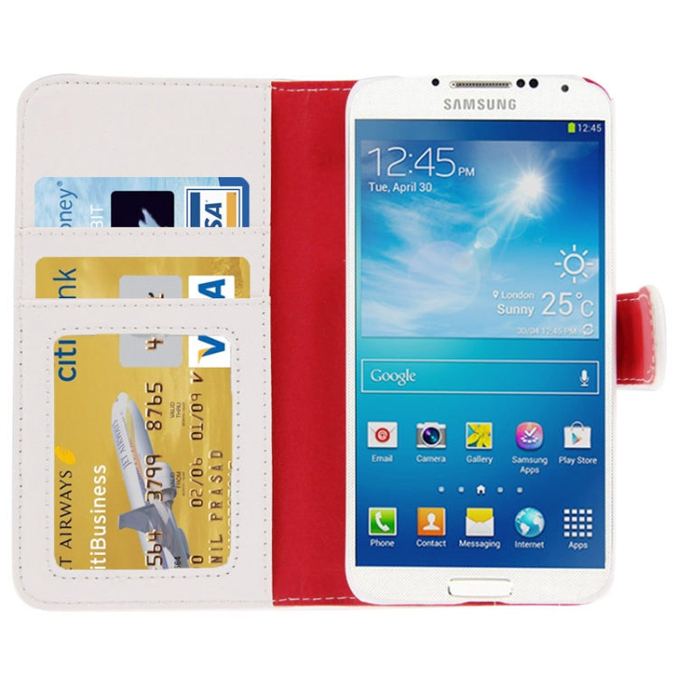 Litchi Texture Leather Case with Holder & Credit Card Slot for Galaxy J / N705T