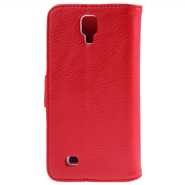 Litchi Texture Leather Case with Holder & Credit Card Slot for Galaxy J / N705T