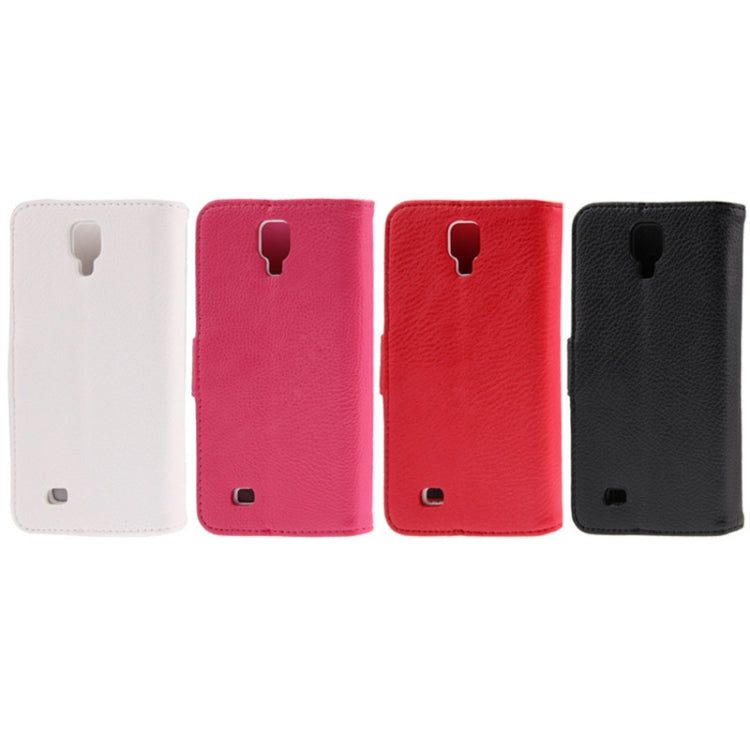 Litchi Texture Leather Case with Holder & Credit Card Slot for Galaxy J / N705T
